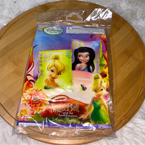 DISNEY Fairies Tinkerbell Kids Swim Arm Floats, Water Wings Armbands Floaties 3+ - Picture 1 of 3